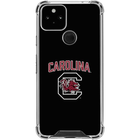 University of South Carolina Athletic Text & Logo Google Pixel 5 Clear Case